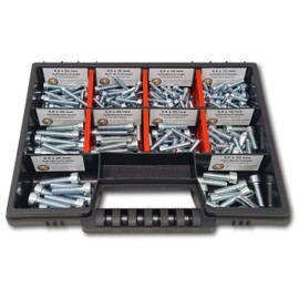 Cylinder Head Screws Assortment M4-M5-M6 // 12 mm - 30 mm 210 Pieces Screw Box DIN 912/ISO4762 Bolts Fully Threaded Screws Machine Screws Threaded Screws Cylinder Head Screws