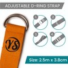 Yoga Studio Yoga Strap, 2.5m (8.2ft) Extra Long Durable Organic