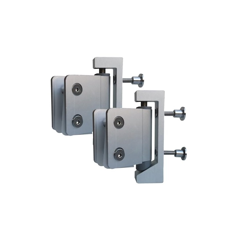20mm U Bracket Style Satin Anodised Aluminium Toilet Cubicle Door