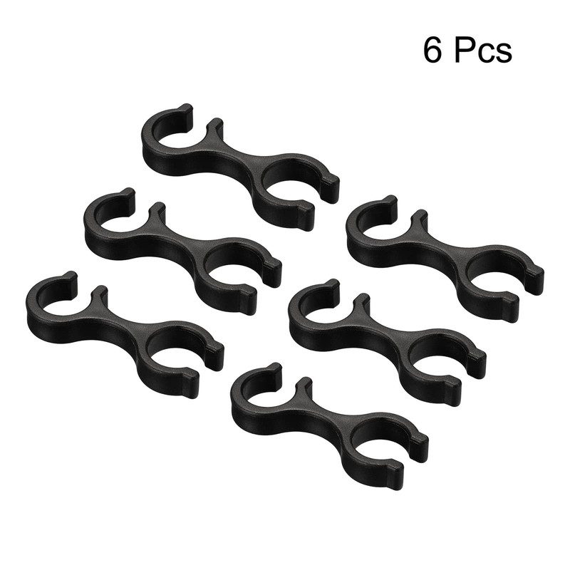 PATIKIL Trekking Pole Clips, 6Pcs Walking Stick Accessories Double Rod