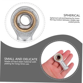 GLEAVI 4 Pcs Connector End Attachment Bearing Rod End Direct Jointer Swivel Rod Ends Female Rod End Right Hand Thread Accessory Accesories Fisheye M10 Steel Hardware