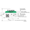 Lüfter 12V DC 1,71W 60x60x20mm 43,3m³/h 5700U/Min 43,3m³/h Sunon MF60201VX1000UA99