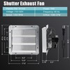 Criditpid 14 Inch Shutter Exhaust Fan with Speed Controller and