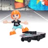 Children Electric Cartoon Scooter Toy Music Light 360° Rotation Stunt
