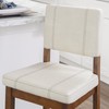Linon Milano Counter Stool, 18”W x 19”Dx 38”H, Medium Cream/Dark
