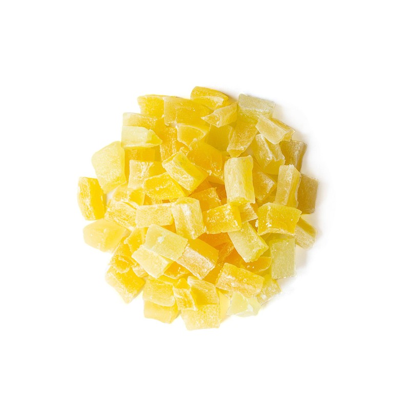 Food to Live Dried Diced Pineapple, 1 Pound Raw, Vegan,