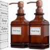 GLADPURE Soap Dispenser 2 Pack, Hand Soap Dispensers with 18