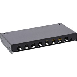InLine® Patch Panel Cat.6A 0.5HE 8-Way Table / Wall Mounting Black RAL9005