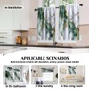 MCALK Marble Green Kitchen Curtains Tiers and Valances Set 3