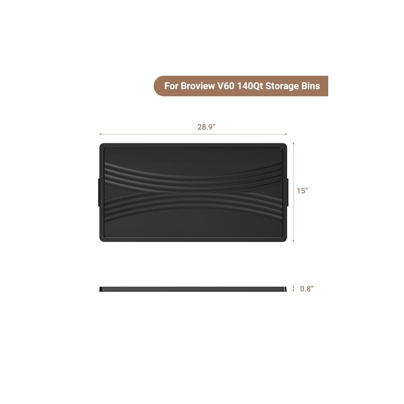 1 Pack Lids for Broview V60 35Gal Stackable Storage Bins