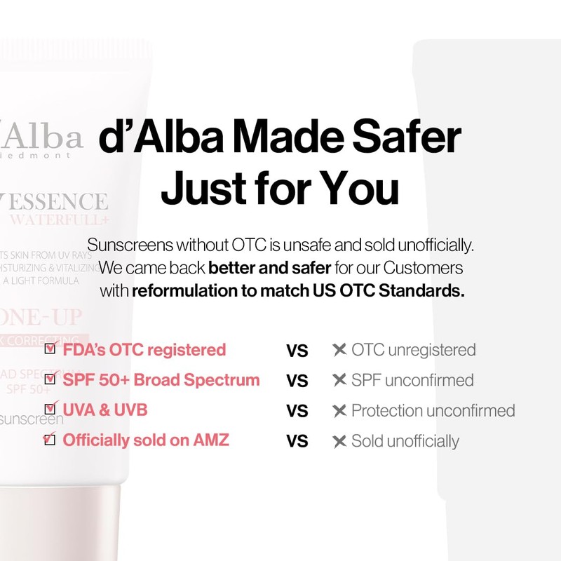 Protector Solar D'alba Piedmont Waterfull Tone-up Spf 50+ - Venta