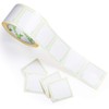 OliveBird 500 x Removable Labels On Roll, Size 50x50mm Square,