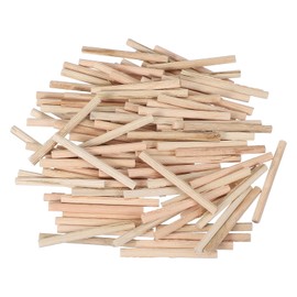 PATIKIL Wooden Dowel Pins 3/16" x 2-3/8" (5mm x 60mm) Straight Dowel Rods Wood Fluted Dowels Rods for Crafts Furniture DIY Hardwood Count 200