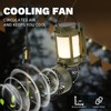 LUX OUTDOOR 3-in-1 Camping Fan with Flashlight & Lantern –