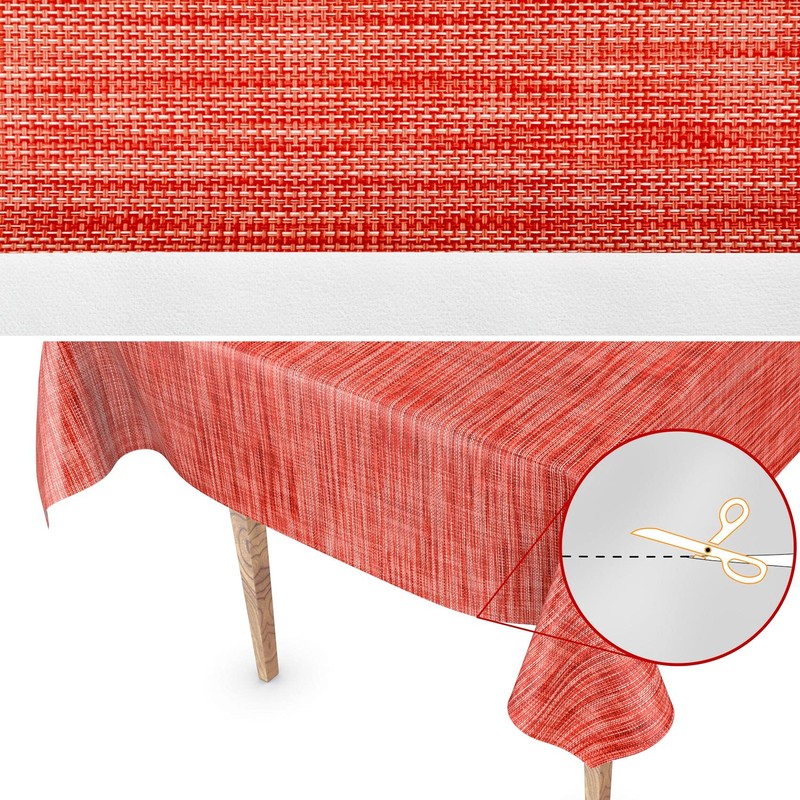 Washable Garden Tablecloth, Oilcloth, 100 x 140 cm, Cut Edge,