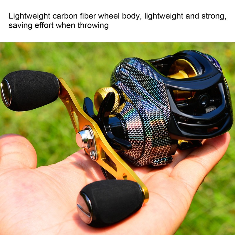 PRO BEROS Baitcasting Reel 18+1BB 7.2:1 Gear Ratio Magnetic Brake