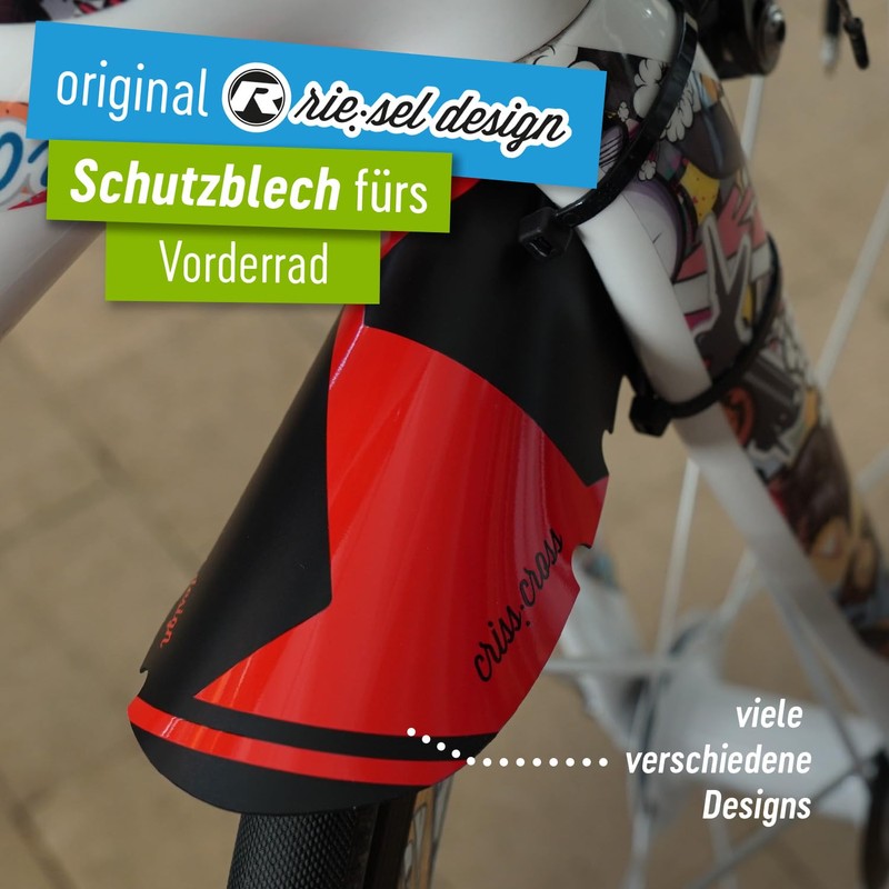 Riesel Design Criss:Cross Mudguard front Cyclecross Gravel Bike 4 Cableties
