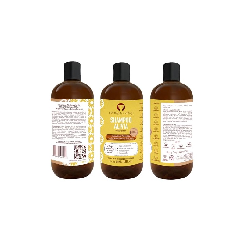 ssd trading llc Petting is Caring Shampoo Natural para Perro