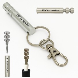 Stickscrew PRO Original Smart Embroidery Puller Removes Broken Filters and Makes the Holder Free - Compatible with Iqos Iluma Prime One Terea Sticks (Silver)