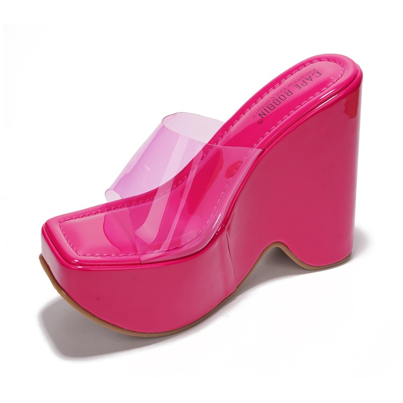 Cape Robbin Pinkki Platform Wedges - Wedges Heels for Women
