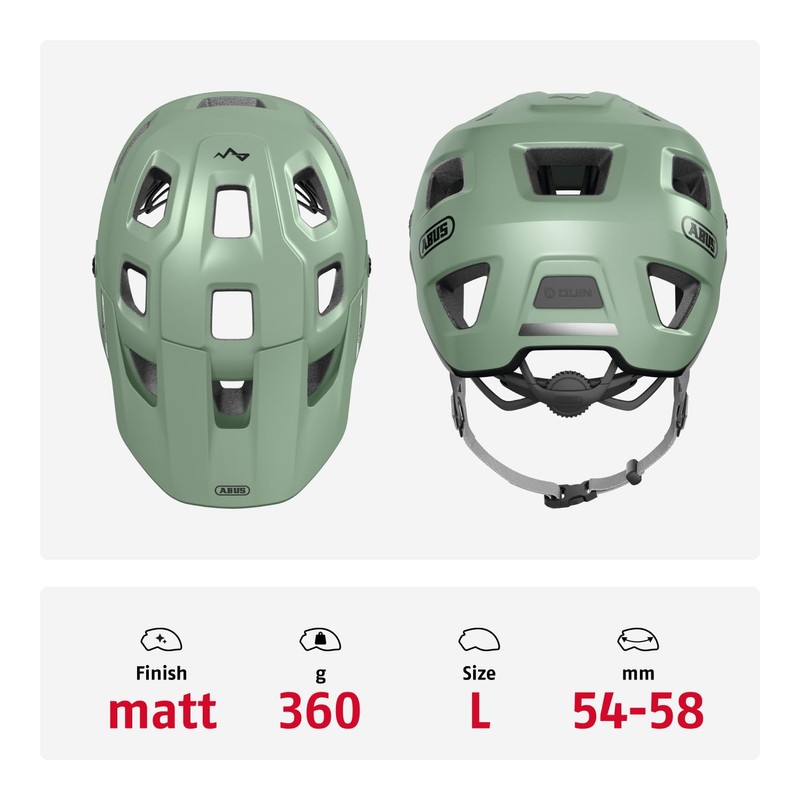 ABUS Casco MTB MoDrop, robusto casco da bicicletta con buona