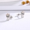 Sterling Silver Yorkie Dog Earrings 925 Hypoallergenic Yorkshire Terrier Earring