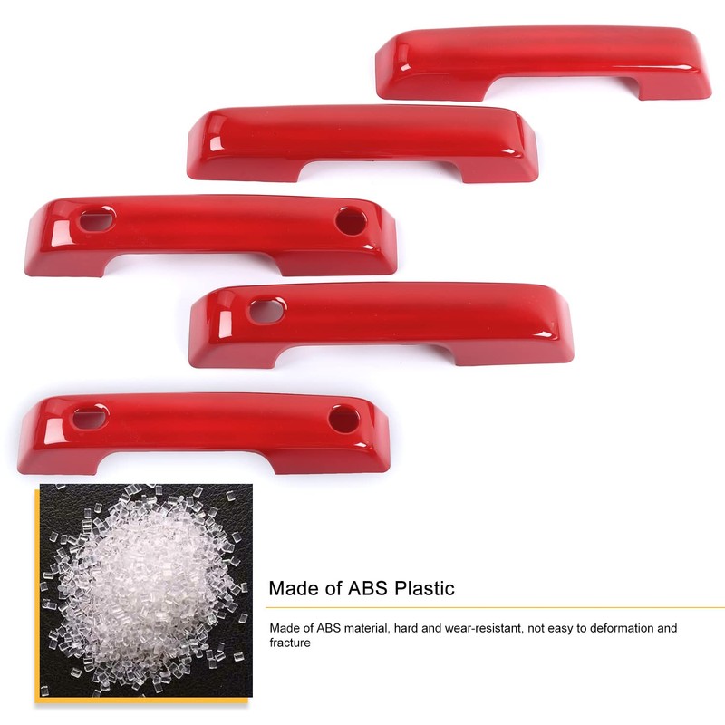 Jeliker for Bronco Door Handle Inserts Trim Cover, Tailgate Handle