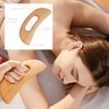1PCS Body Gua Sha Lymphatic Drainage Massager Wooden Gua Sha
