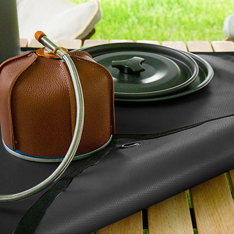 TOMSHOO Under Grill Mat Fire Pit Deck Patio Ember Mat