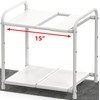 Simple Houseware Under Sink 2 Tier Expandable Heavy Duty Metal