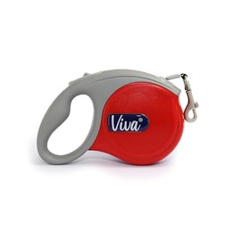 Viva Retractable 5m Tape Lead Red S
