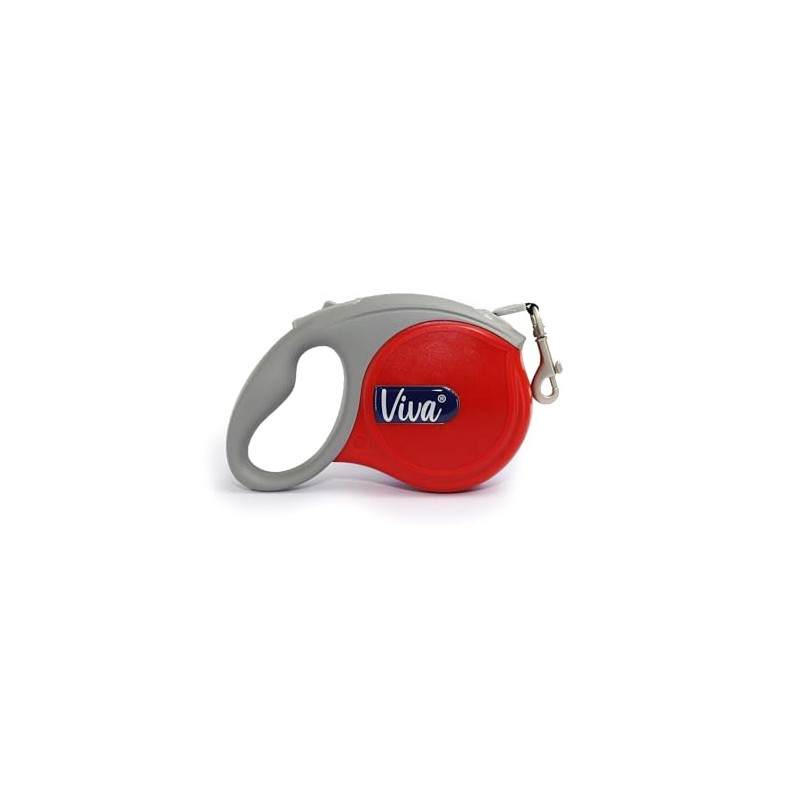 Viva Retractable 5m Tape Lead Red S