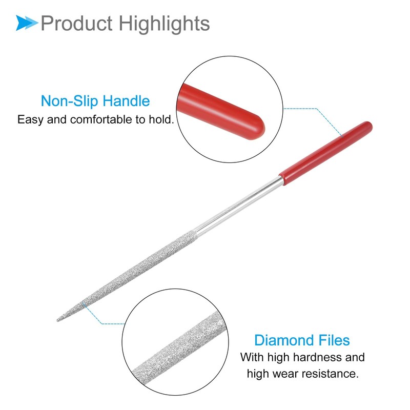 CoCud Diamond Coated Needle File, | 150 Grit 5mm Shank