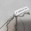 Taylor & Jade 3 row silver multi strand layered necklace