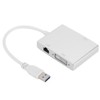4 in 1 USB3.0 Adapter to VGA DVI HDMI LAN