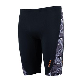 ZONE3 Men's OWS Jammer Made from Xfinity Renew Fabric Designed for Open Water & Pool Swim with 100% Chlorine Proof & Sunscreen Resistant Black/White