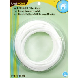 Dritz 44211 Home Weltfill Solid Filler Cord, 5/32" x 6 yd , White