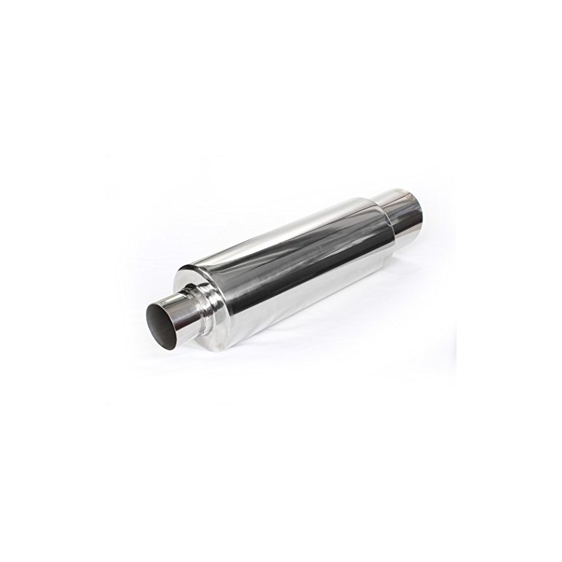 NETAMI NT-2109 Polished Muffler (Hi Stainless Steel Performance 4" Slant