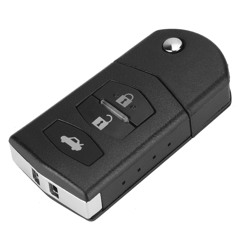 Flip Key Case, Qiilu Key Fob Case, 3 Buttons Car