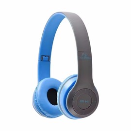 Ziyan Kopfhörer Kabellos Bluetooth Headset, Faltbarer Kabelloser Sportkopfhörer mit HiFi-Stereo-Sound, für Reisen Im Home-Office，Outdoor, Transport, Reisen, Studium (Blau)