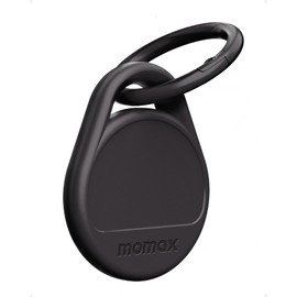 MOMAX Key Finder, Works with Apple Find My and Android app,Tracker Finder for Luggage, Backpack, Wallet, Pets (Black)