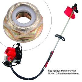 CHICIRIS Universal Flange Nut, Left Hand Thread Blade String Trimmer Brush Cutter Nut Replacement, M10x1.25