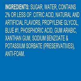Hypothermias Blue Raspberry Ready to Use Gallon (128 Fl. Oz) Hawaiian Snow Cone Flavors Syrup - Shaved Ice, 100% Pure Cane Sugar
