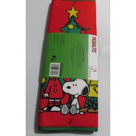 Peanuts Gang Christmas Dish Drying Mat Christmas Tree & Snowflakes New 2022
