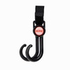 Nuby Double Stroller Hook, Adjustable Hook, Black or Grey