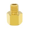 Hooshing 2PCS Brass Pipe Fitting 1/4" NPT Male to 1/2"