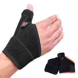 Muñequera Ajustable con Soporte de Pulgar, Férula para Artritis Tendinitis | Diseño reversible para ambas manos, Correas ajustables de compresión, Tejido transpirable y ligero, deportes y uso diario