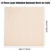 12 Pack Basswood Sheets for Crafts-12 x 12 x 1/8