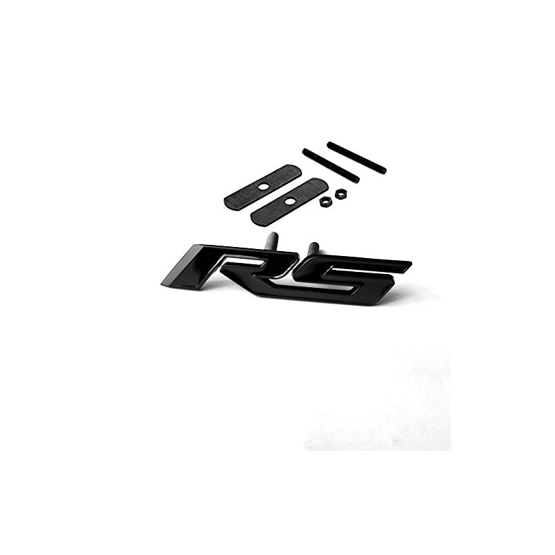 Yoaoo 1x OEM Black Grille RS Emblem Badge 3D Logo