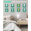 TobeBright 2 Pack Plug in Light Socket, 3-Prong Light Socket
